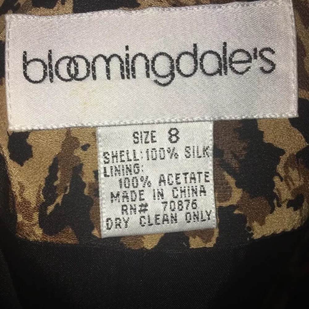 Vintage 80s Bloomingdale’s leopard print  blazer